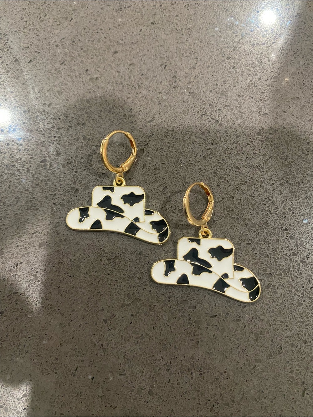 Cowboy hat Charm Drop Earrings